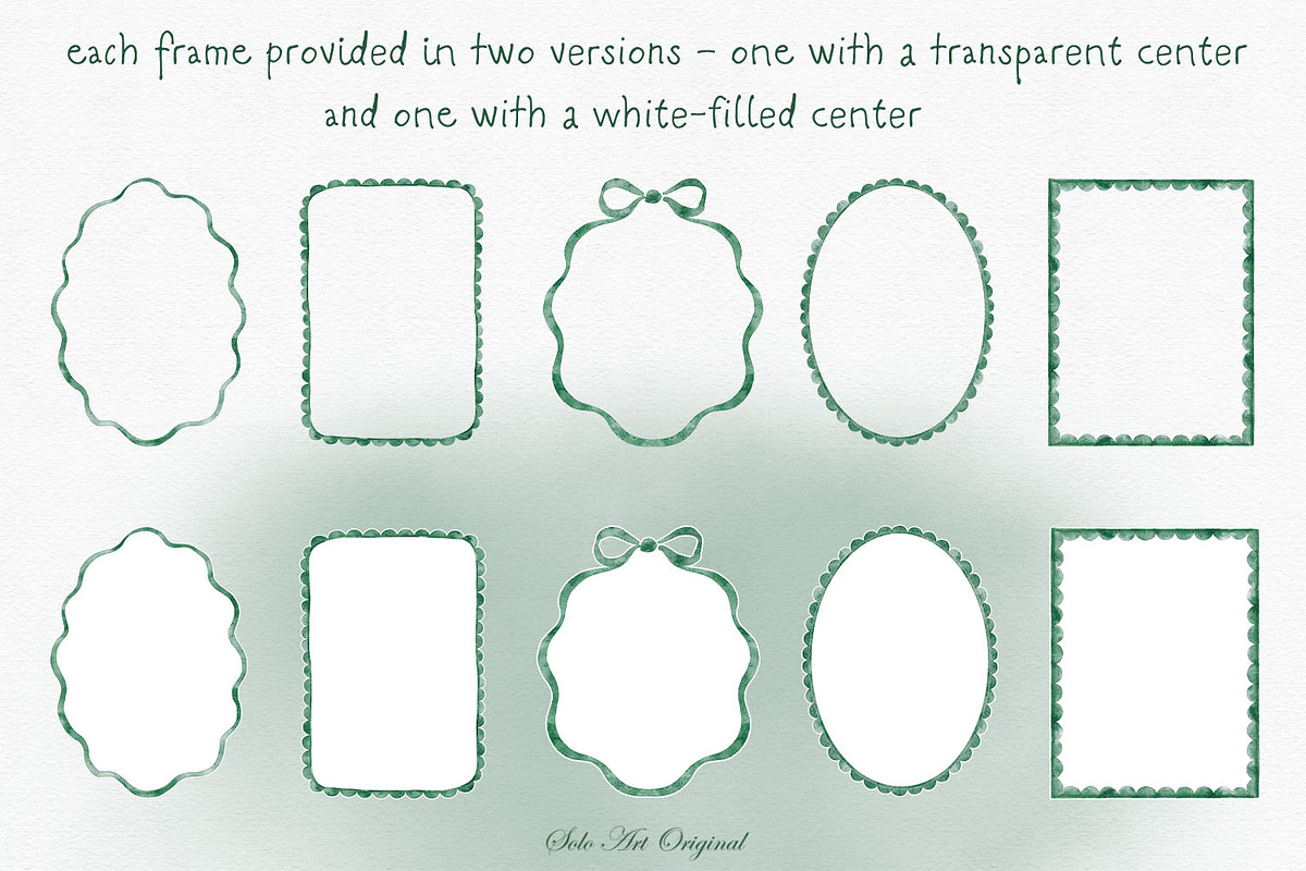 Sage Green Frames and Borders, an Object Graphic by Solo Art Original (Photo 3 of 8)
