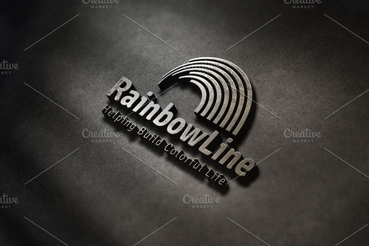 Rainbow Line Logo, a Branding & Logo Template by ArtFusion (Photo 2 of 5)