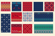 Knitted Christmas Seamless Pattern, a Pattern Graphic by Katyr (Thumbnail 4 of 6)