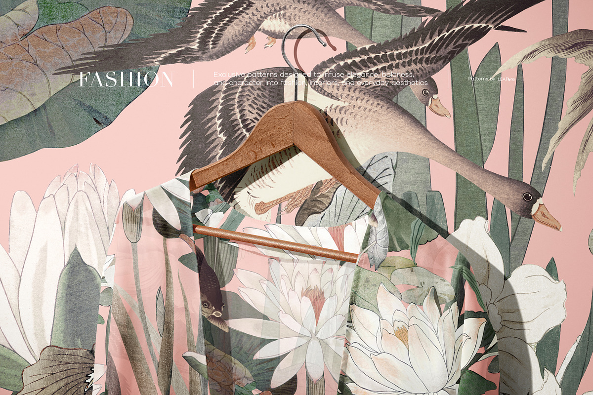 Lotus Serenity Vintage Patterns, a Pattern Graphic by LEAFure (Photo 4 of 11)