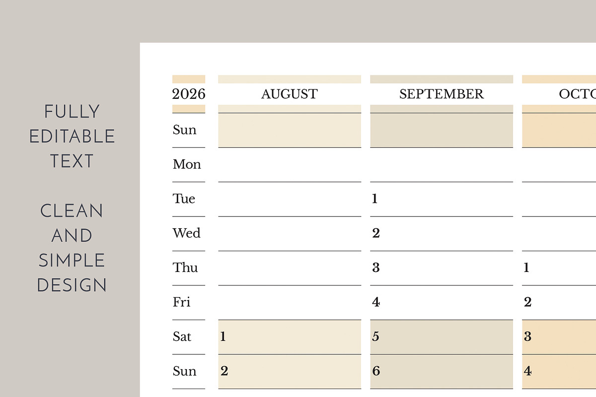 2026–2027 Academic Planner SU Start, a Stationery Template by Olga Begak Art & Design (Photo 2 of 3)