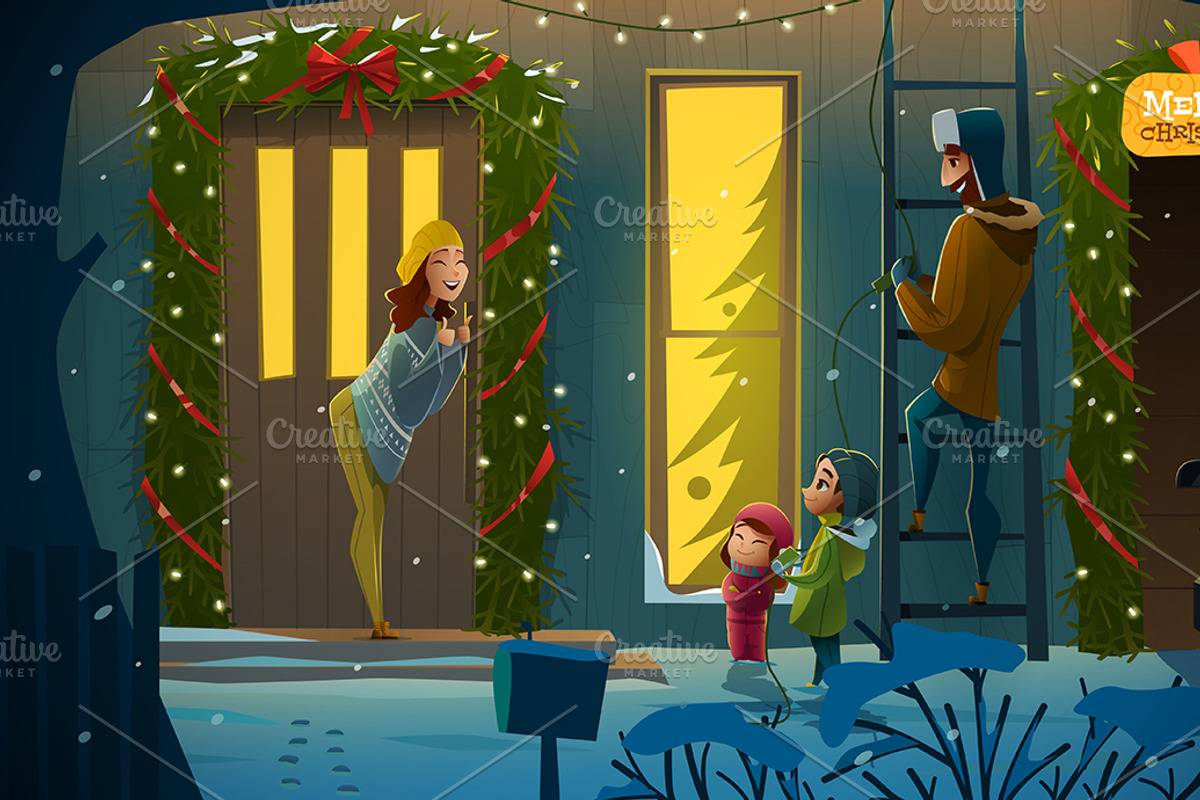 5 Family Illustrations, a Graphic by Drumcheg (Photo 4 of 6)