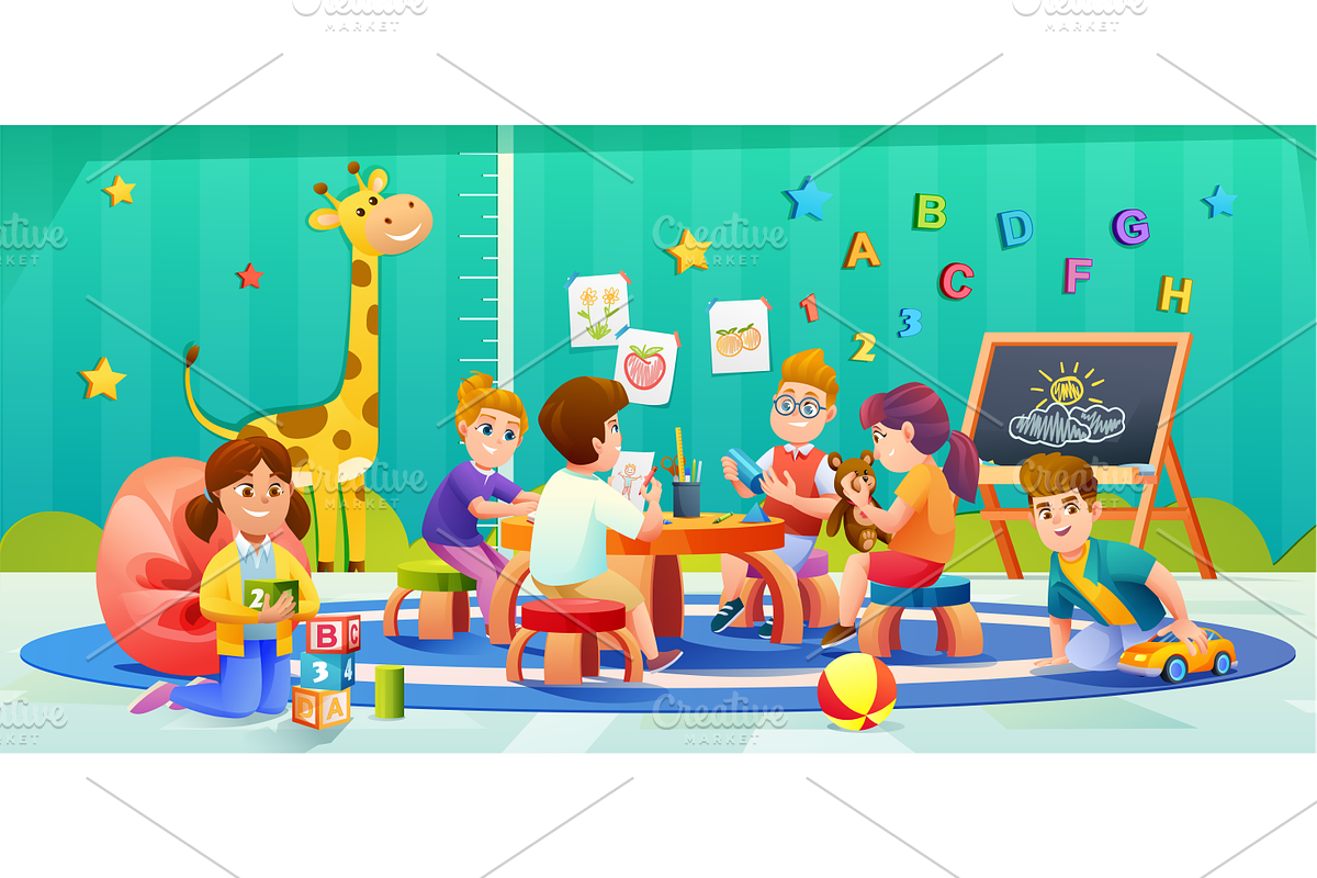 Kids Kindergarten Collection, an Education Illustration by YG Studio (Photo 10 of 11)