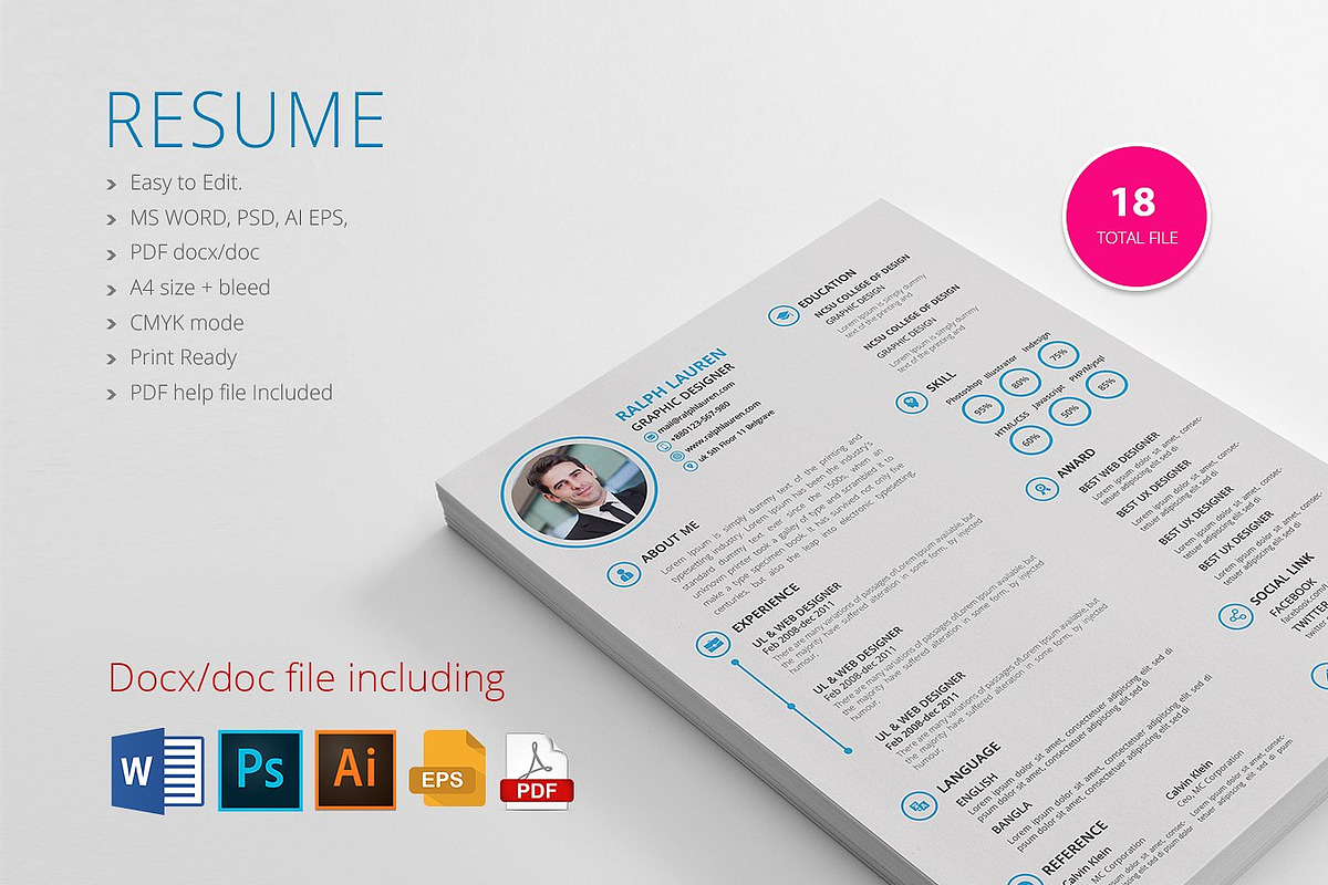 Mega Resume Bundle, a Resume Template by Graphicalark (Photo 3 of 11)