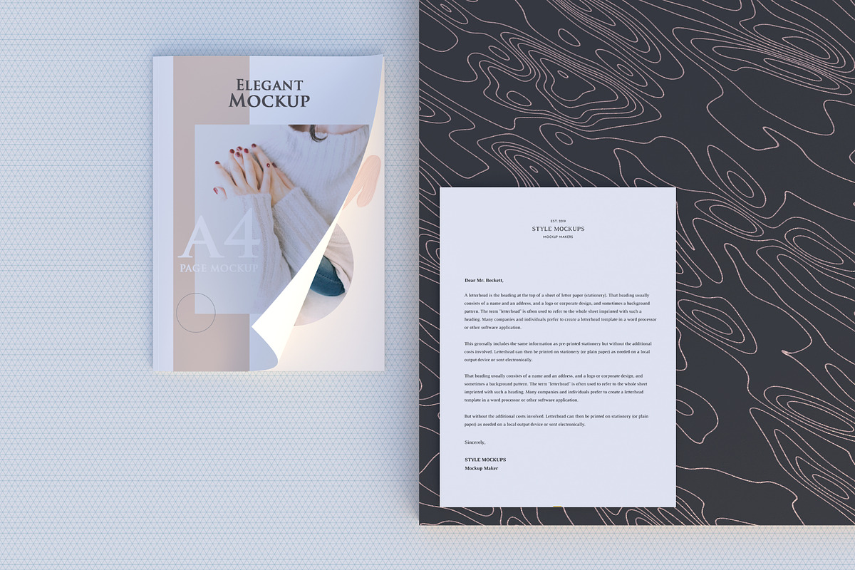 Magazine/Poster Mockups, a Print Template by StyleMockups (Photo 3 of 6)