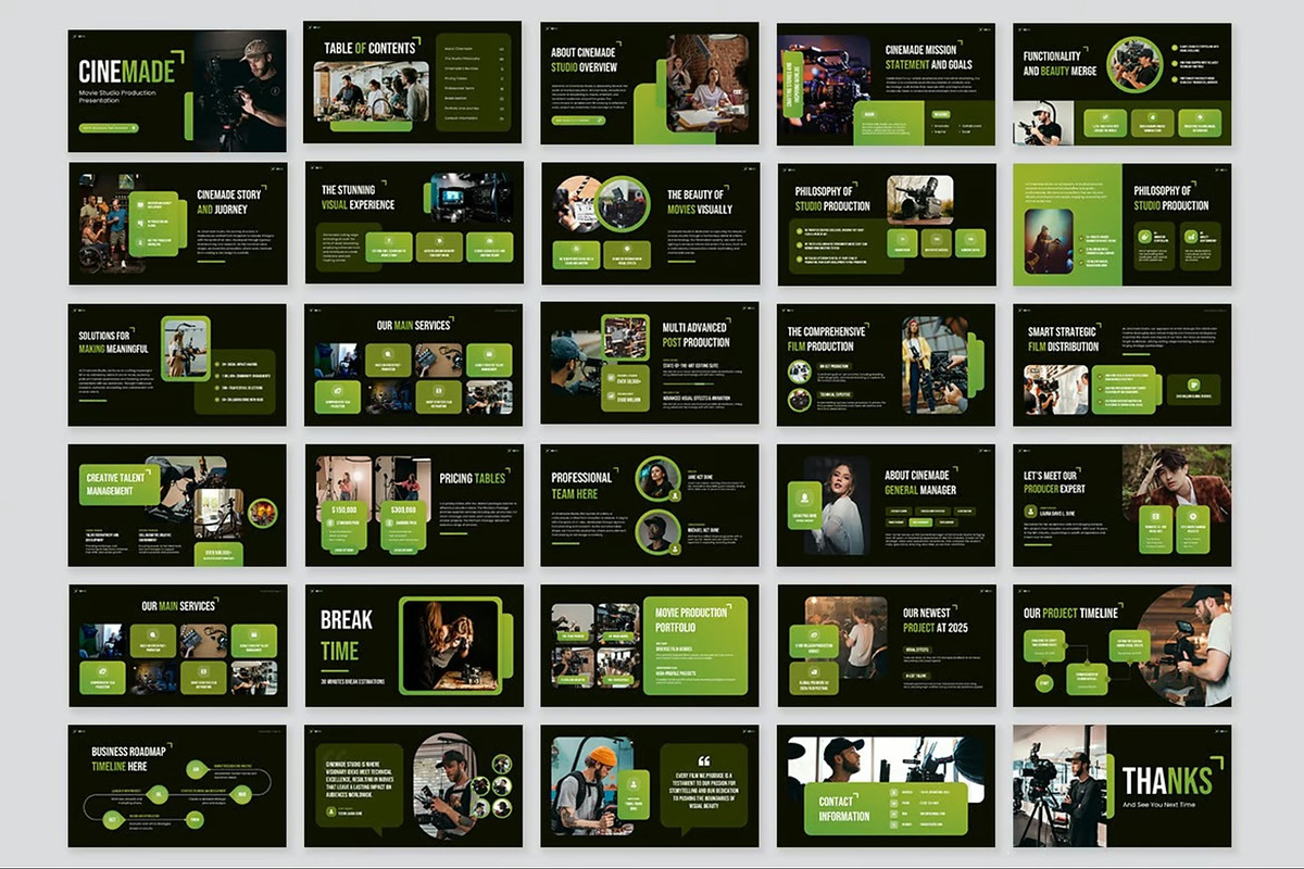 Movie Studio Production Keynote, a Presentation Template by Fit-tee (Photo 6 of 10)