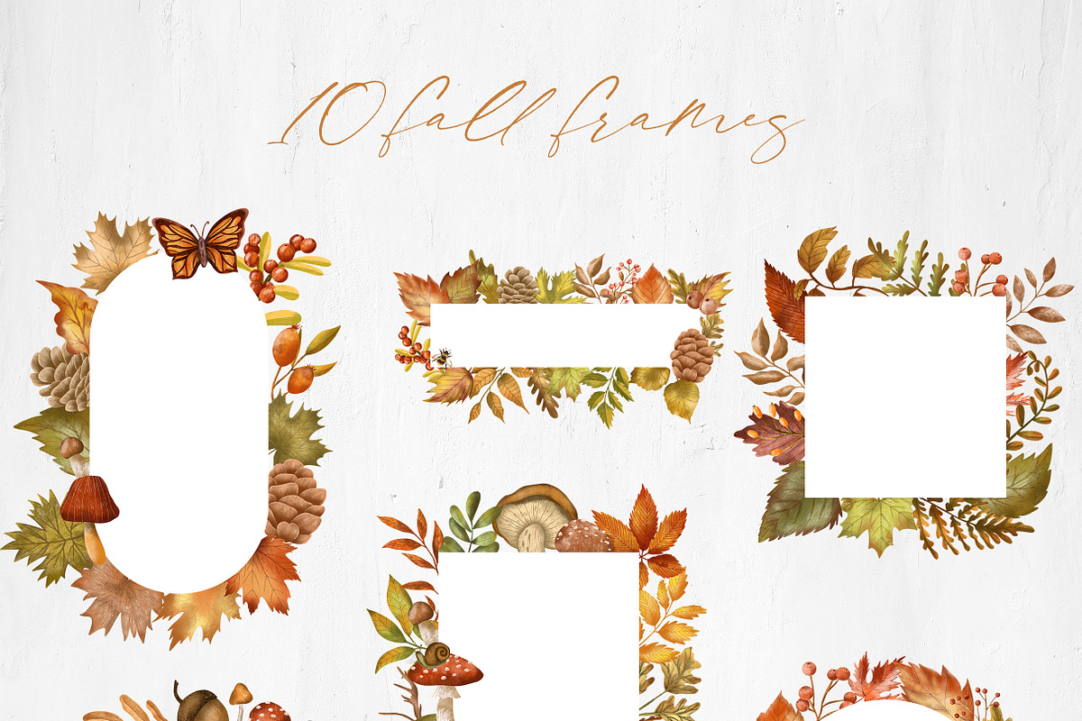 Fall sweet fall leaves illustration, a Seasonal Illustration by Yelloo Fish (Photo 9 of 15)