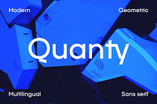 Quanty — geometric sans serif