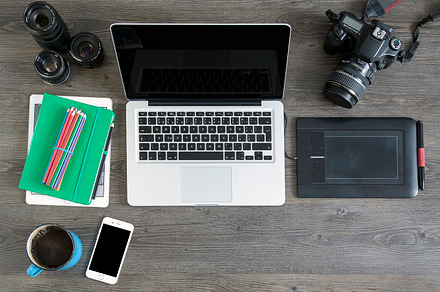 Desk office workstation photografer, a Business Photo by Jakub Kostal