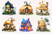Watercolor Hollow House Clipart, an Illustration by Dream Creation (Thumbnail 2 of 7)