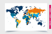 World Map With Color Regions, an Object Illustration by Tanuart (Thumbnail 2 of 3)