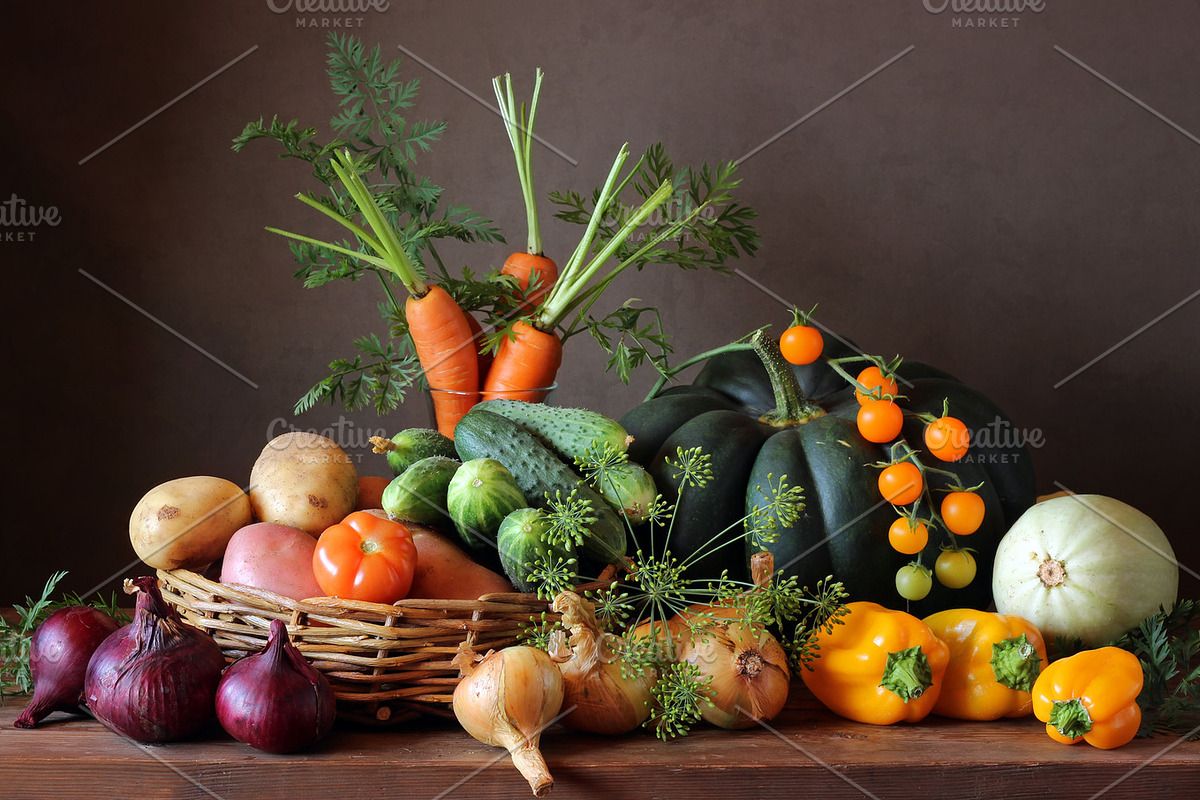 Vegetables containing vegetable, food, and pumpkin, a Food & Drink Photo by BalaguR (Photo 2 of 2)