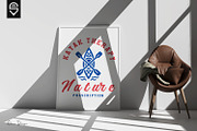 Minimalist Kayaking T-shirt Design, a Sport Illustration by shaondesigns (Thumbnail 4 of 5)