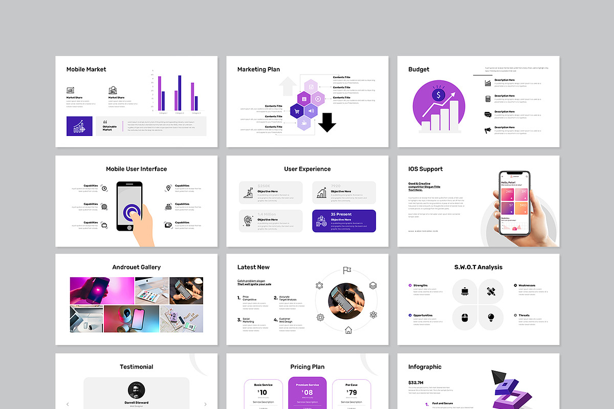 Mobile Presentation Template, a Presentation Template by GenerousArt (Photo 8 of 8)