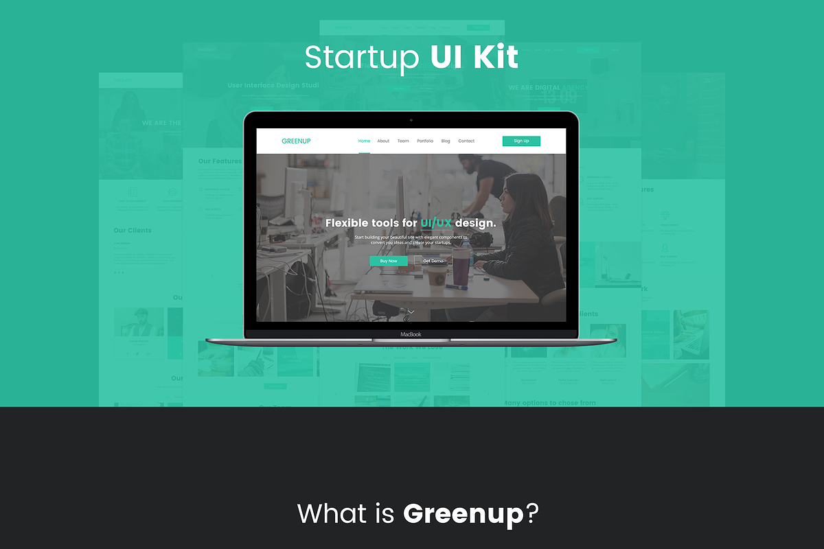 Greenup UI Kit, an UI Kit Template by Milos Knezevic (Photo 2 of 15)