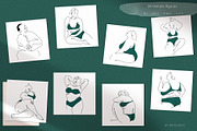 Curvy BODY POSITIVE art Velvet Jade, an Illustration by brialinas (Thumbnail 3 of 13)