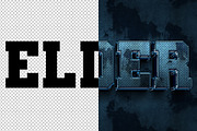 Elder 3D editable text effect, a Layer Style Add-On by Hello Muh (Thumbnail 2 of 2)