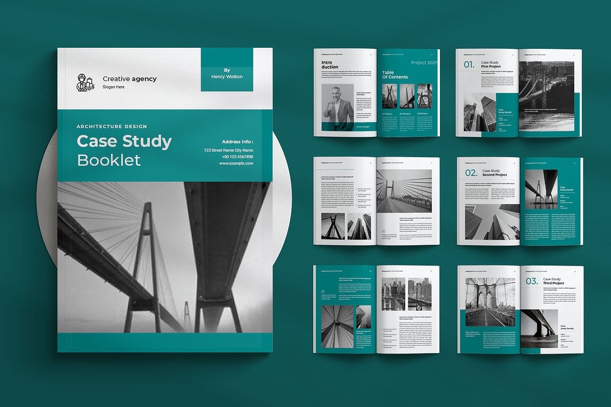 Case Study Booklet Template, a Brochure Template by Seeing-art (Photo 1 of 11)