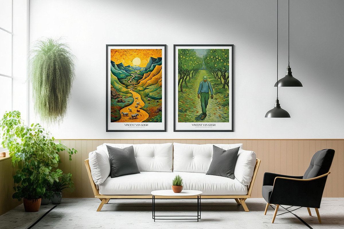 Art Poster Inspired by Van Gogh, a Decorative Illustration by Vibrand Studio (Photo 8 of 12)