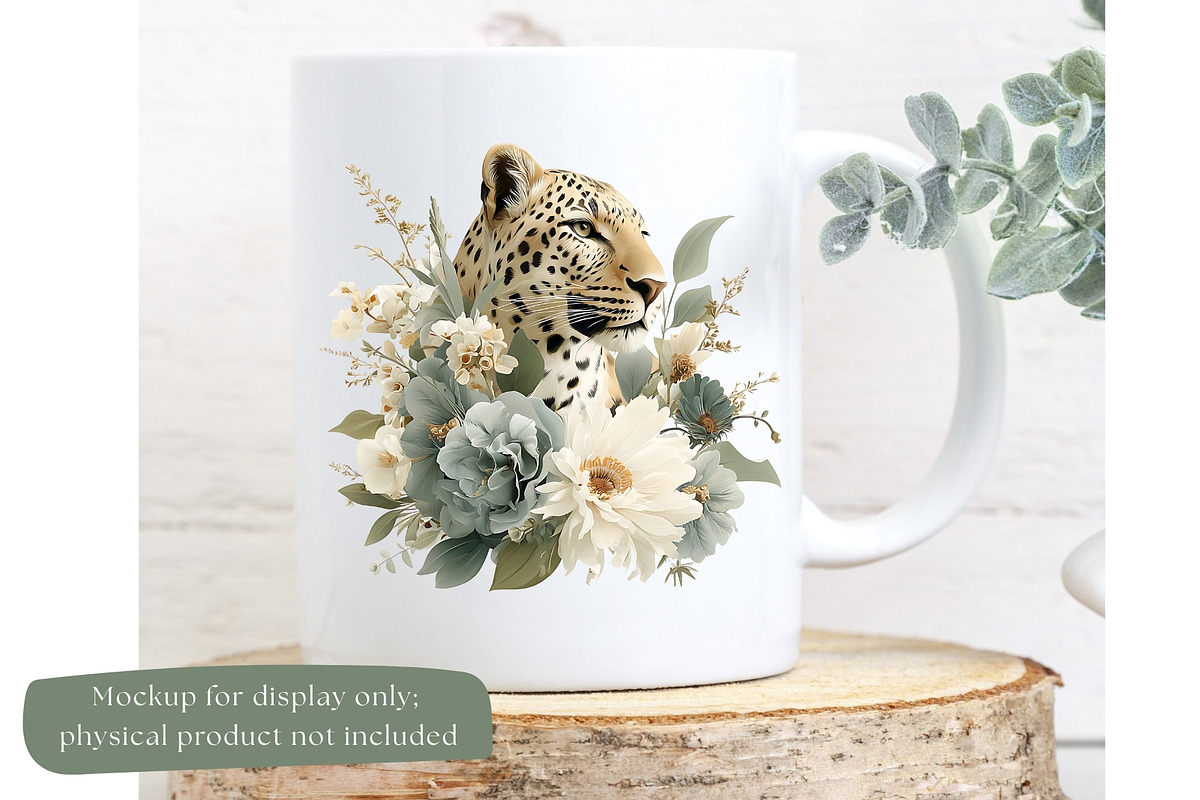 Green Boho Flower Clipart Bundle, a Decorative Illustration by Nicole Branger Art (Photo 14 of 20)