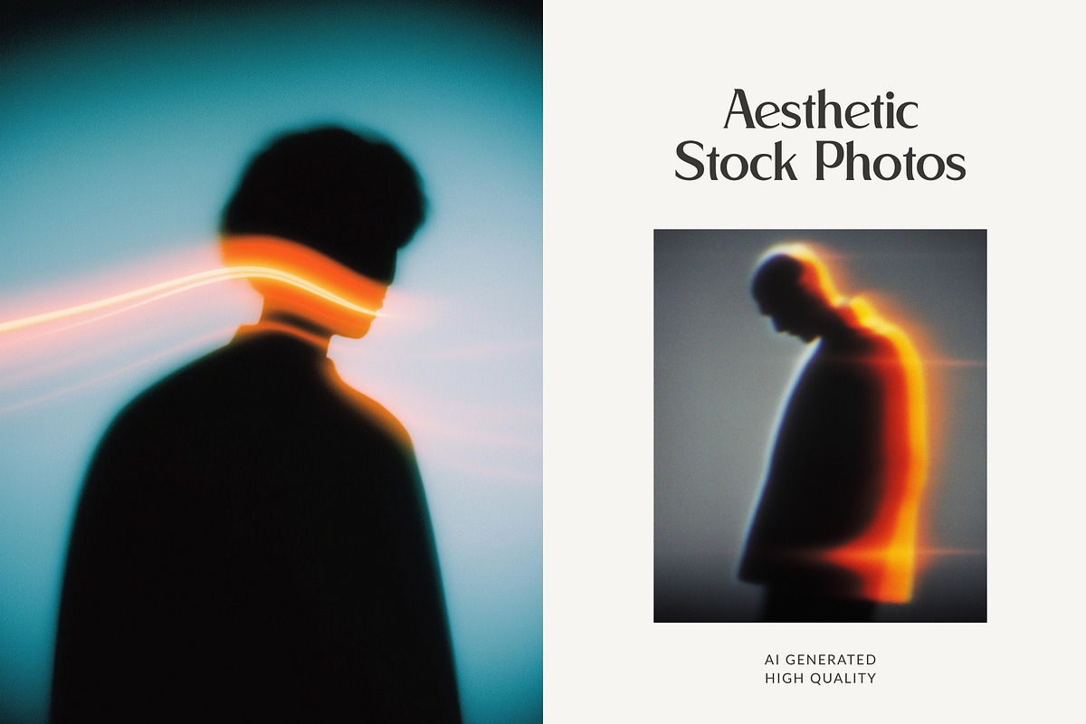 Aesthetic Dreamlike Silhouettes, a Person Illustration by HipFonts (Photo 9 of 11)