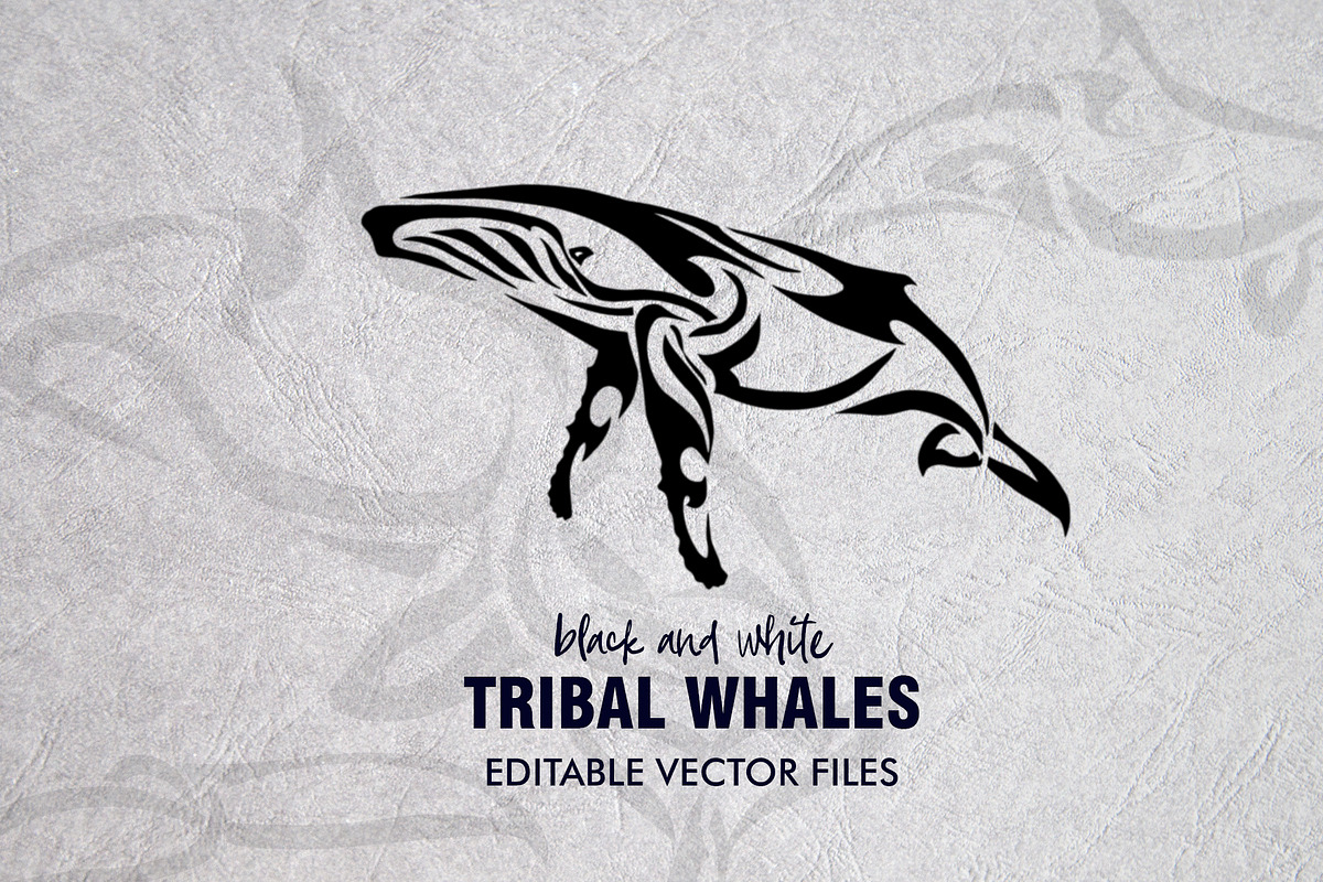 20 Whale Tribal Designs Bundle, a Pattern Graphic by Natsuhisui (Photo 1 of 12)