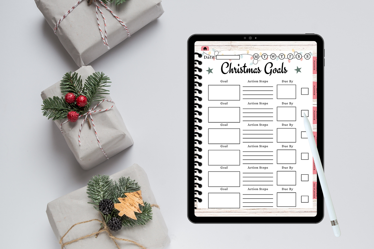 Canva Christmas Digital Planner, a Stationery Template by DigitalbossCreations (Photo 7 of 10)