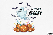 Let's Get Spooky Ghost Party SVG, an Illustration by CrexoraLab (Thumbnail 1 of 4)
