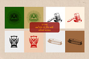 Freemasonry and Illuminati symbols, an Object Illustration by Arthur Balitskiy (Thumbnail 2 of 5)