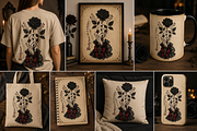 Dark Academia Halloween Png Bundle, an Object Graphic by Daisy Design (Thumbnail 9 of 21)