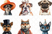 Quirky Dogs Cats Sublimation Clipart, an Illustration by Black Bird Studio (Thumbnail 3 of 6)