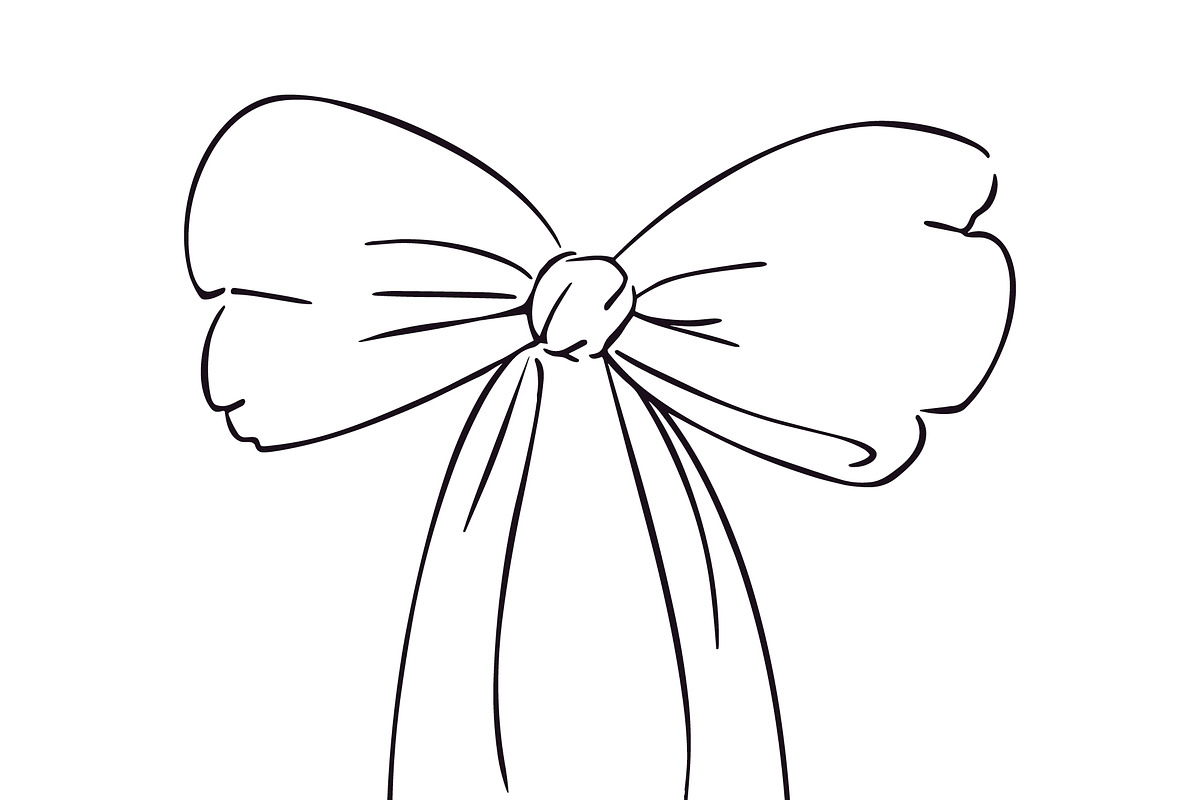 Blush Pink Ribbon Bow Illustration, an Object Illustration by Maj Graphics (Photo 3 of 3)