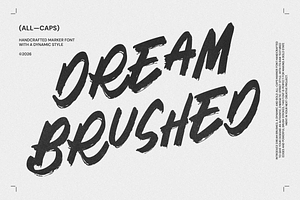 Dream Brushed - Marker Font