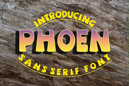 PHOEN, a Serif Font by Canden Meutuah