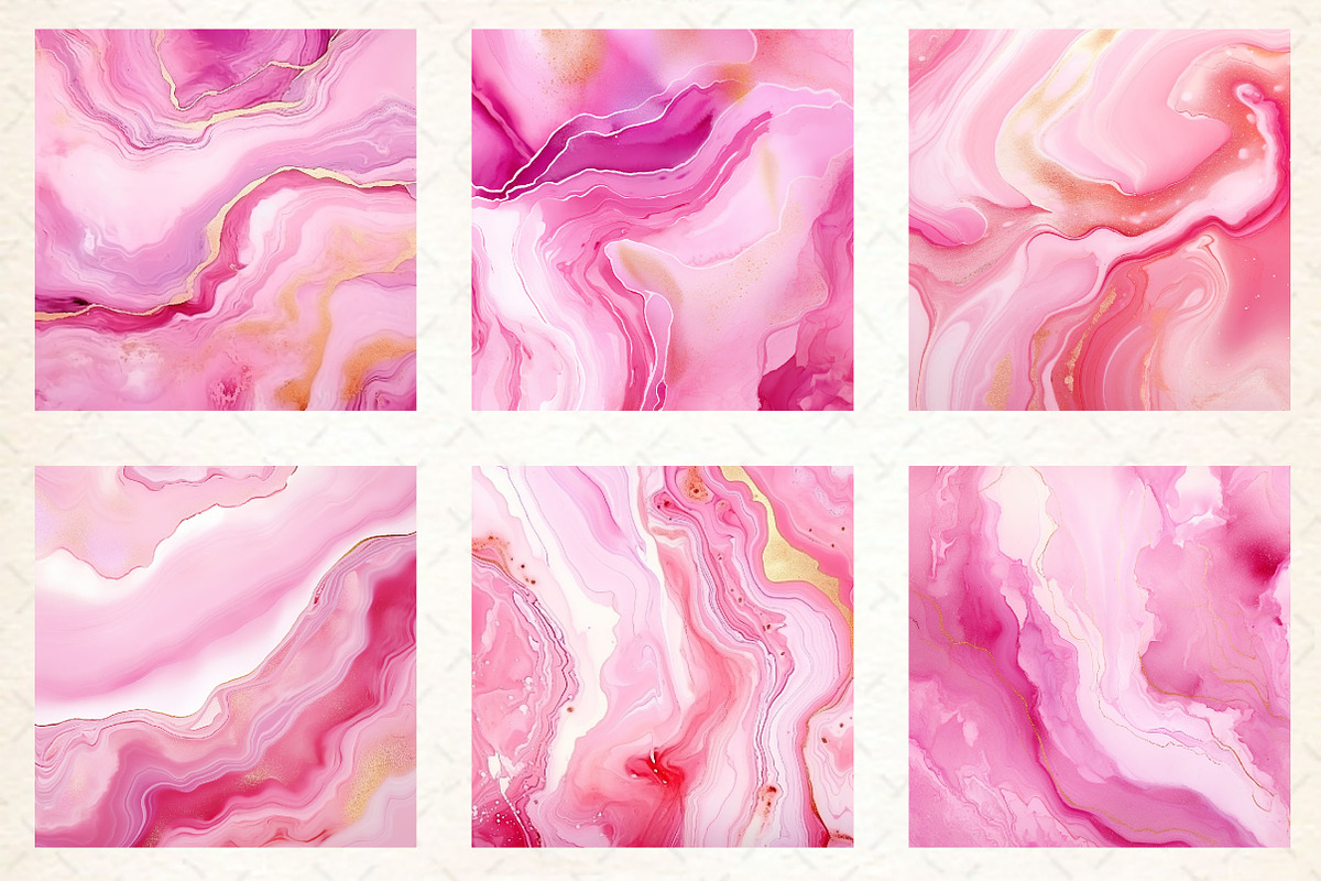 Pink Glitter Ink Digital Papers, a Texture Illustration by Dream Creation (Photo 2 of 6)