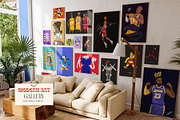Modern Art Gallery 3, a Graphic by Wall Art Print Studio (Thumbnail 2 of 17)