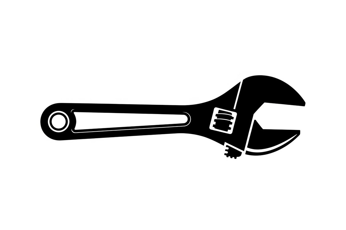 Adjustable Wrench Silhouette, a Graphic by hafijul (Photo 3 of 10)