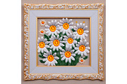 Frame with Embroidered Flower Daisy, a Background Graphic by IrySha (Thumbnail 6 of 6)
