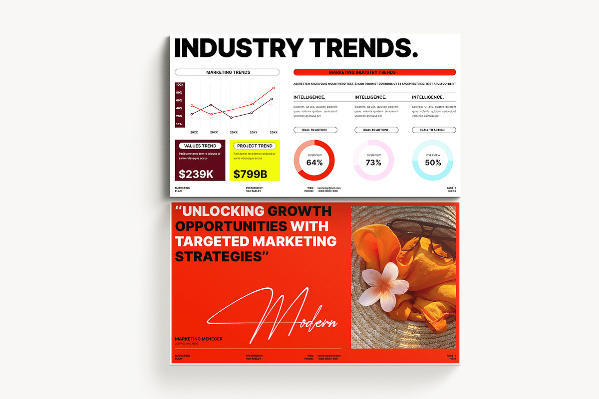 Marketing Plan Presentation Template, a Presentation Template by Laycraft Studio (Photo 5 of 9)