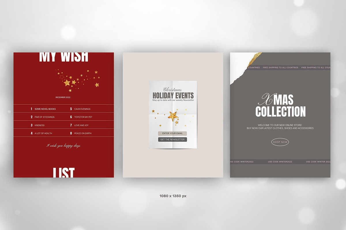 Christmas Instagram Pack - PSD/Canva, a Social Media Template by Imagination Area (Photo 3 of 7)