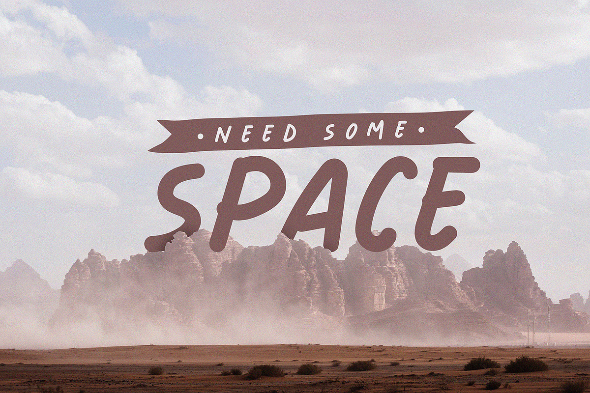 Space in Mars, a Script Font by ARSAVISUAL (Photo 2 of 6)