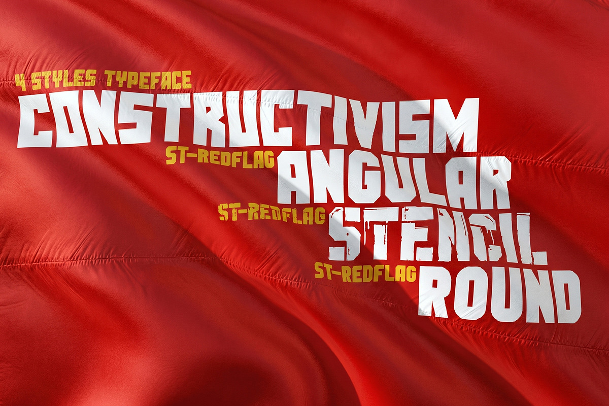 ST-REDFLAG - grotesque evolution, a Sans Serif Font by Shimanov Types (Photo 2 of 7)
