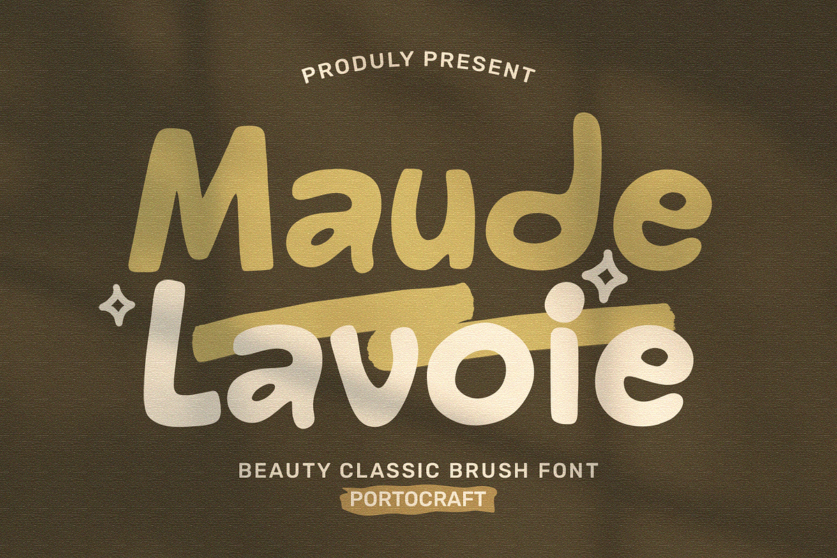 Maude Lavoie Beauty Classic Brush, a Handwritten Font by Portocraft (Photo 1 of 10)