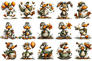 Whimsical Easter Duck Clipart, an Illustration by OK Design (Thumbnail 3 of 6)