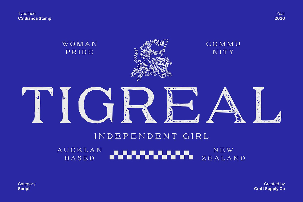 CS Bianca Stamp, a Serif Font by Craft Supply Co. (Photo 6 of 8)