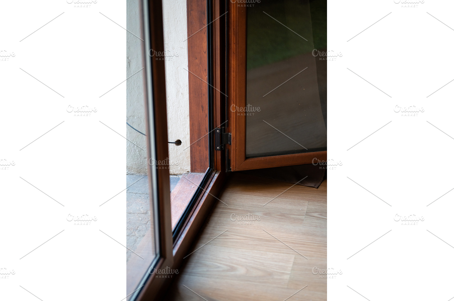 Close-up of open brown wooden PVC, an Architecture Photo by volodymyrshtun13795