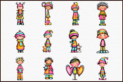 Whimsical Christmas Boy Clipart, an Illustration by Sublimation Artist (Thumbnail 3 of 6)