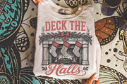 Vintage Deck The Halls Christmas PNG, a Seasonal Illustration by Libby Wishes (Thumbnail 2 of 4)