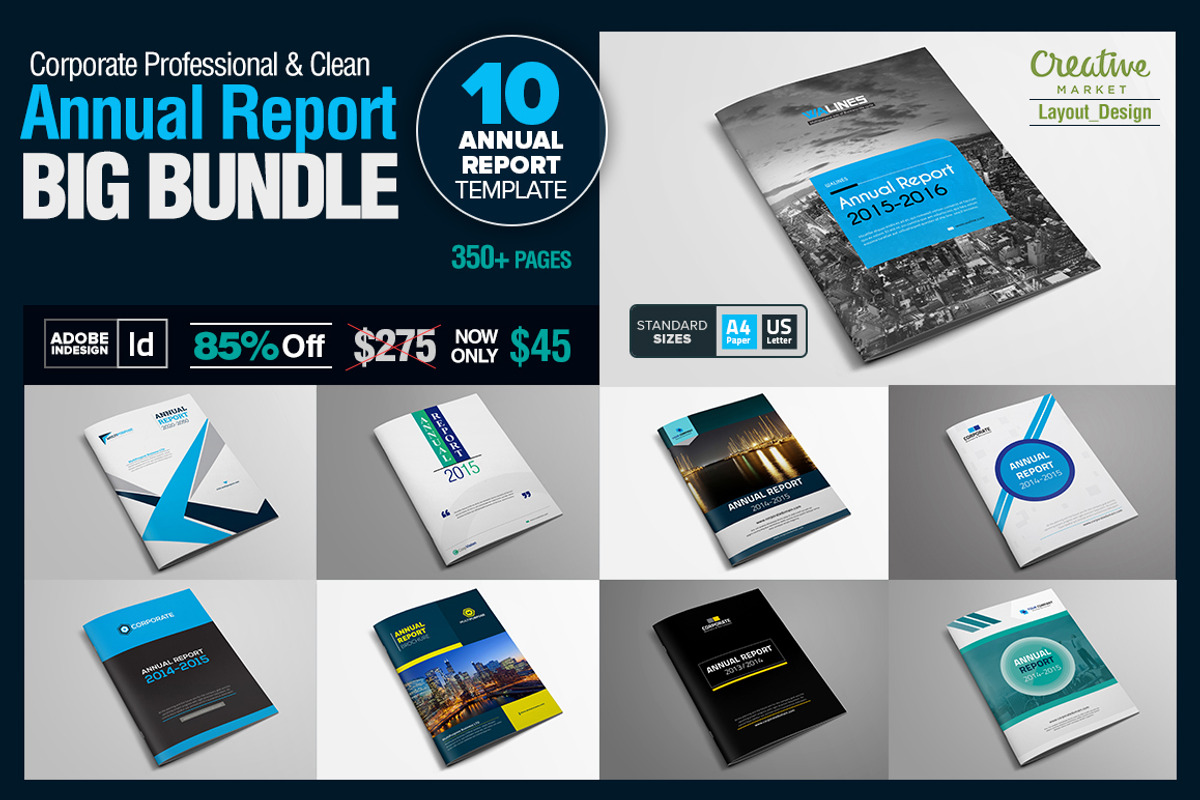 Annual Report BIG Bundle 01, a Brochure Template by Layout Design (Photo 1 of 21)