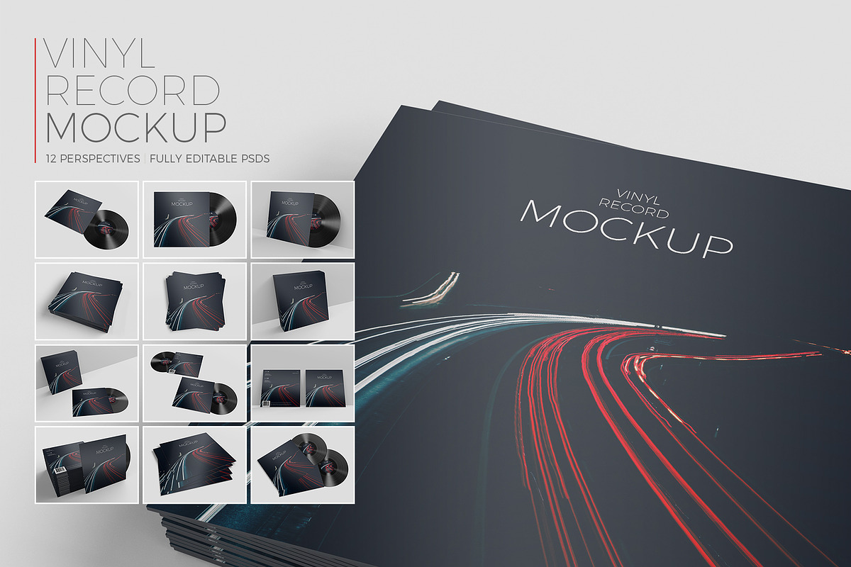 Vinyl Record Mockup, a Hoody Mockup by KIPET (Photo 1 of 14)